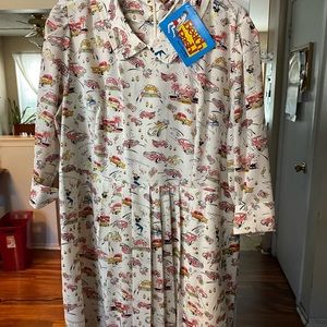 NWT BEACH BASH RETRO SPEEDWAY DRESS 4X